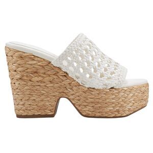 MARC FISHER  Hollis Platform Sandal In White